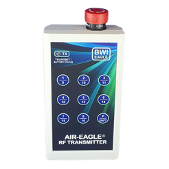 Air-Eagle SR Plus
2.4GHz, 600 Ft. Range, Single Latching Stop Button, Nine Button Keypad, 16-Function, USB Rechargeable