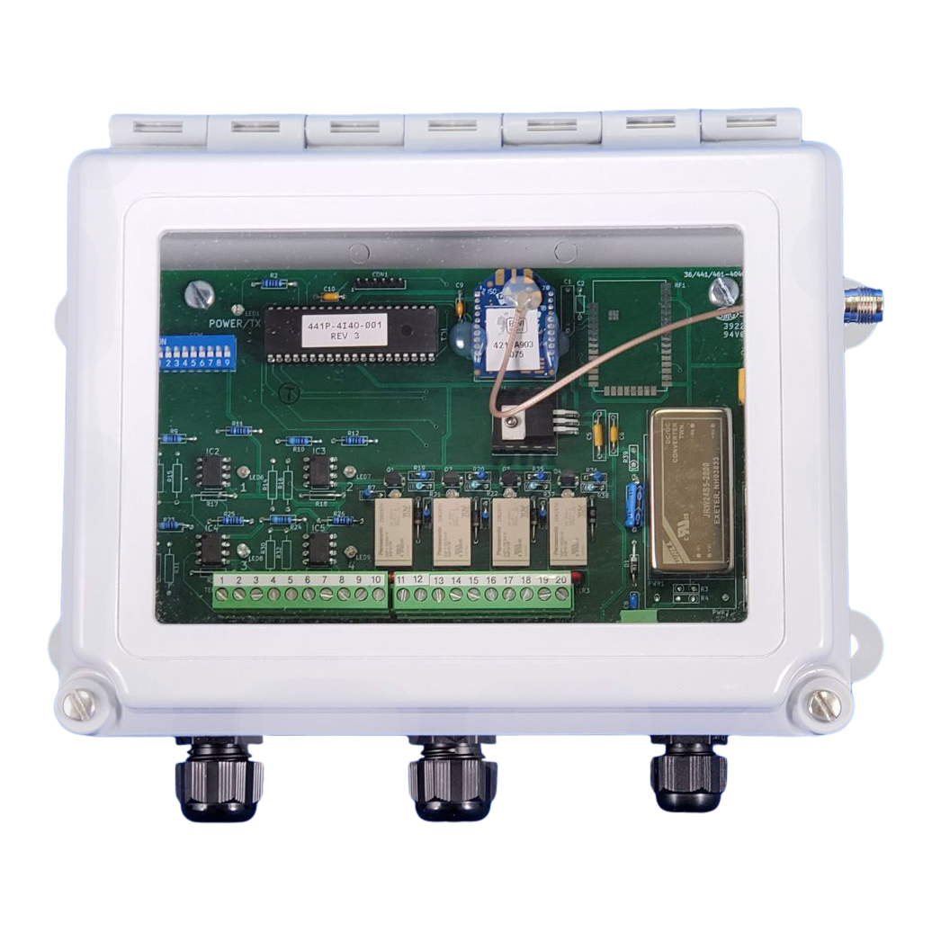 36-4I4O-AC, Air-Eagle SR Plus, 2.4GHz, 600 Ft. Range, Four Dry Contact Input, Four Relay Output, 100-250VAC Powered