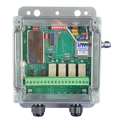 465P-8D-ESTOP-DC - Air-Eagle XLT Plus, 900MHz, Four Relay, Failsafe Linking to E-Stop Transmitter, 9-36VDC Powered