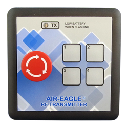 36-HHE-4, Air-Eagle SR Plus, 2.4GHz, 600 Ft. Range, Single Latching Stop Button, Four Button Keypad