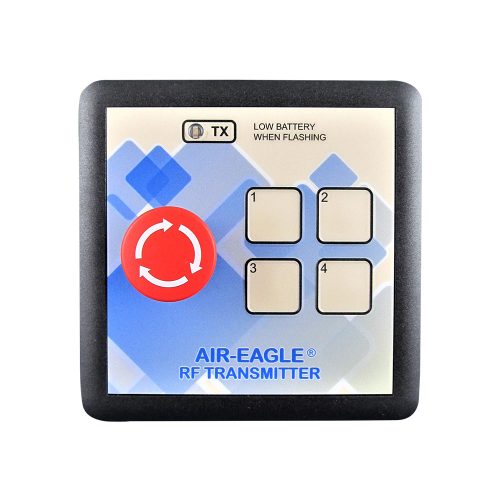 BWI Eagle four button with red stop button handheld transmitter