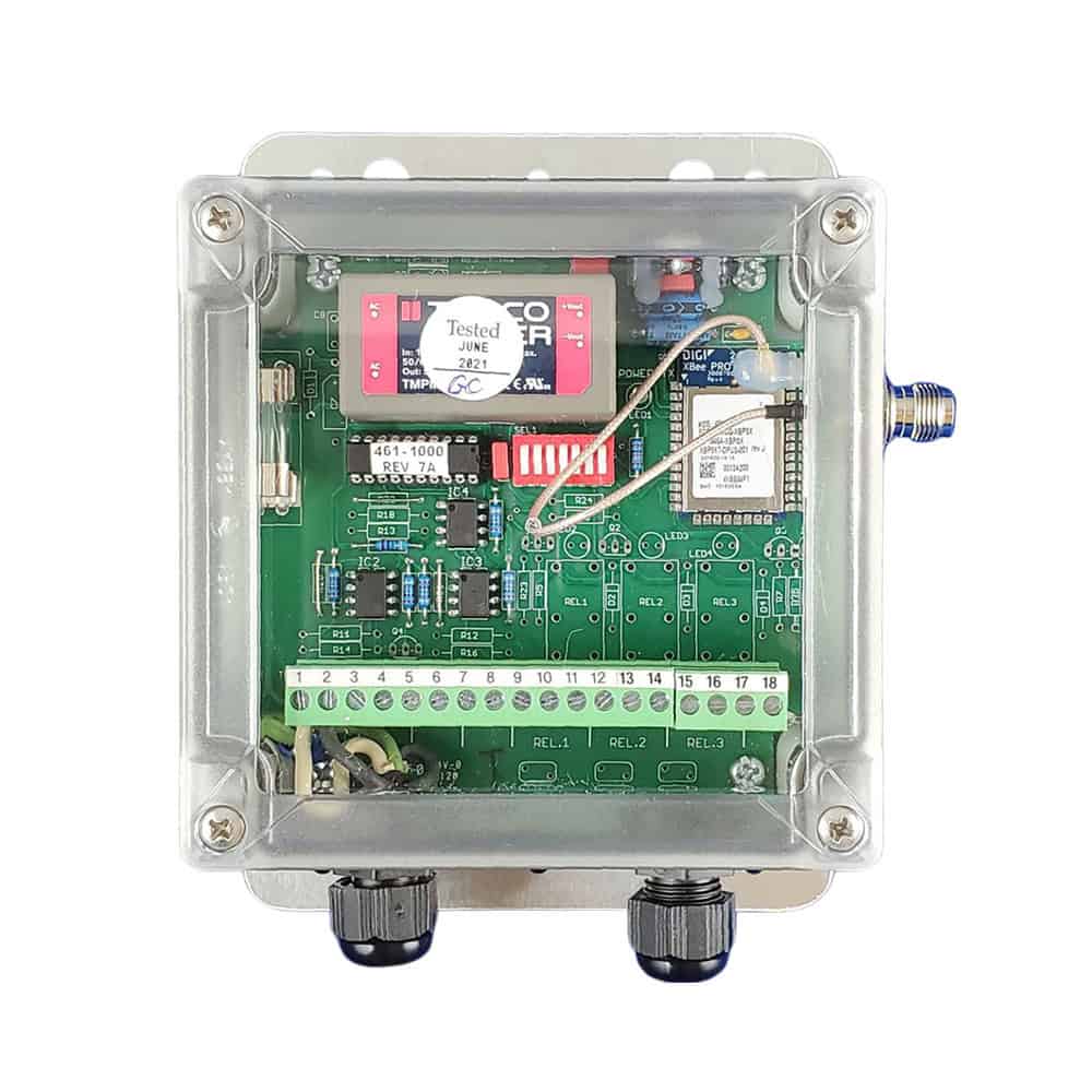 BWI Eagle contact input transmitter with clear lid