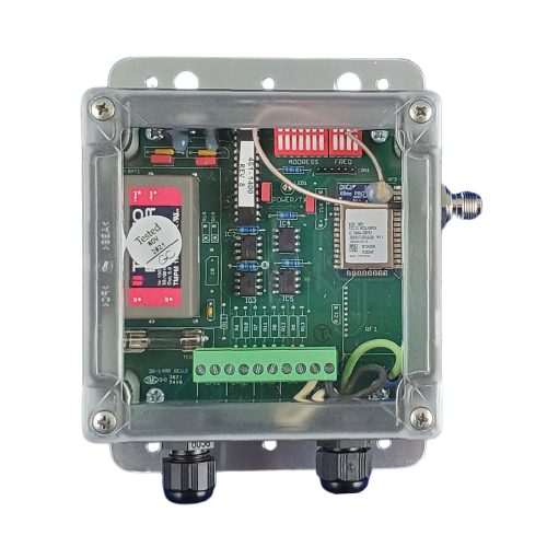 BWI Eagle contact input transmitter with clear lid