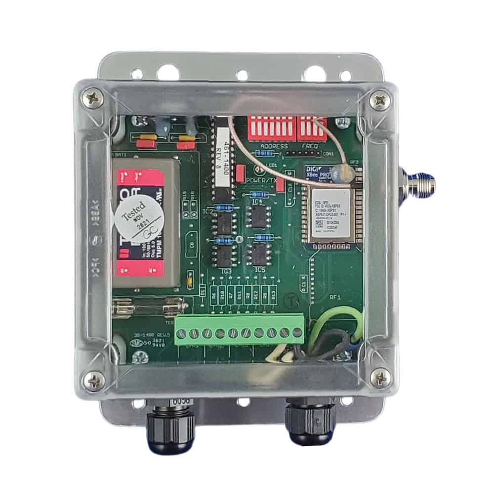 BWI Eagle contact input transmitter with clear lid