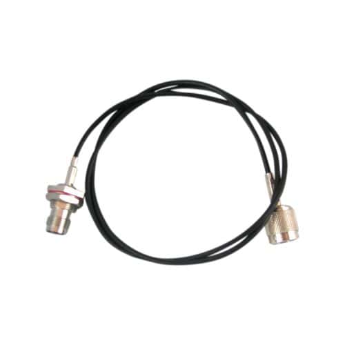 Black bkhead extension cable for antennas