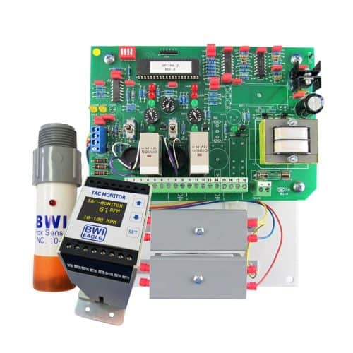 Group photo showing BWI Eagle speed switches and sensors