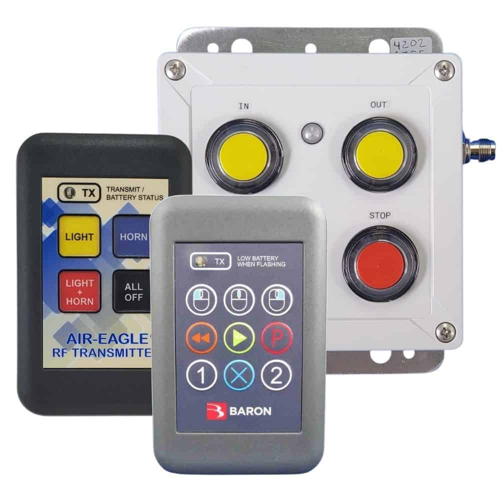 Group of customized BWI Eagle remote control systems