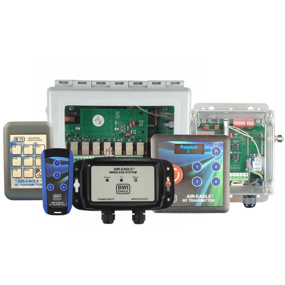 Group of six BWI Eagle remote control products